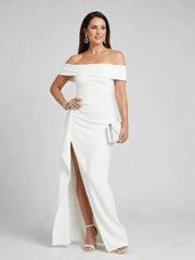 Vionelle | Off Shoulder High Side Slit Maxi Dress