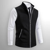 Brandon – Smart Zip-Up Knit Vest