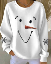 Harper – Cute Snowman Face Sweatshirt