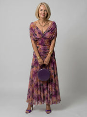 Calen | Off Shoulder Flow Midi Dress