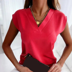 Penelope | Sleeveless V-Neck Blouse