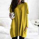 Yvonne - Long Sleeve Dress With Pockets
