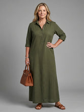 Veronica | Long Sleeve Relaxed Silhouette Maxi Dress