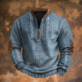 Ford – Textured Half-Zip Pullover Sweater