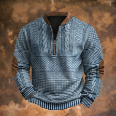 Ford – Textured Half-Zip Pullover Sweater