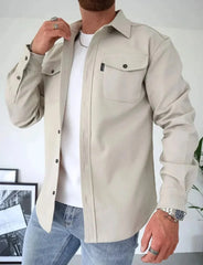 Mason – Textured Button-Up Knit Shirt