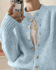 Claire – Cozy Button-Up Textured Cardigan