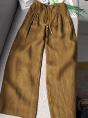 Bella – Relaxed-Fit Drawstring Wide-Leg Pants