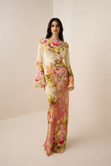 Alina – Romantic Floral Glide Dress