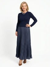 Fawn | Knit Top Pleated Skirt Midi Dress