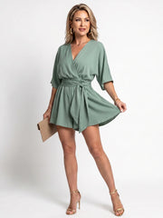 Isley | Wrap Waist Knee Length Dress