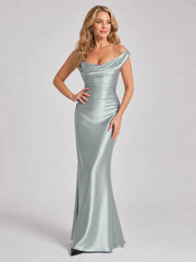 Aureline | One Shoulder Draped Neckline Maxi Dress