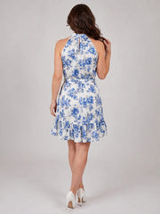 Murree | Halter Neck Ruffle Hem Knee Length Dress