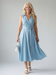 Ziven | Relaxed Drape Midi Dress