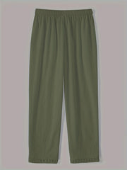 Wren – Relaxed Contrast Trim Cropped Pants
