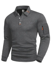 James – Textured Classic Long Sleeve Polo