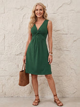 Dahlia | Sleeveless Gathered Front Detail Mini Dress