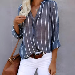 Lillian – Relaxed Striped Blouse