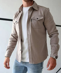 Mason – Textured Button-Up Knit Shirt