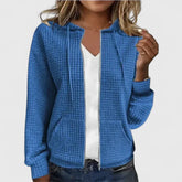 Myra – Quilted Zip-Up Hoodie
