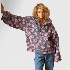 Daisy – Retro Bloom Sherpa Pullover
