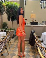 Rosemary | Sunset Backless Dress