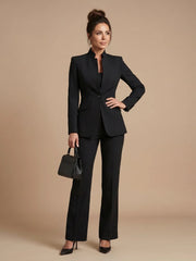 Delta | Structured Stand Collar Tailored Suit