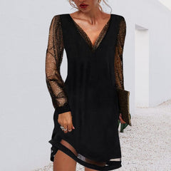 Avabella™ – Elegant V-Neck Dress