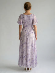 Vaelis | Flutter Sleeve Midi Dress