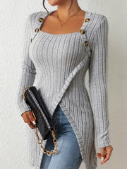 Katherine – Modern Ribbed Long Sweater