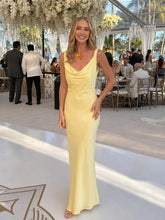 Sigler | Sleeveless Cowl Neck Fitted Maxi Dress