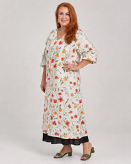 Colesum | Wildflower Print Everyday Swing Midi Dress