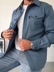 Mason – Textured Button-Up Knit Shirt