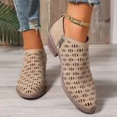 Savannah – Chic Cutout Side Booties
