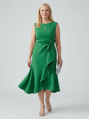 Voren | Simple Drape Midi Dress