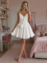 Amake | Spaghetti Strap Gathered Bodice Mini Dress