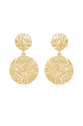 Textured Etching Earrings