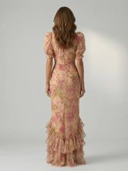 Vianne | Gentle High Neck Maxi Dress