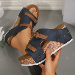 Harbor Buckle Comfort Heel Support Sandals