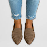 Layla - Pointed-Toe Penny Loafer