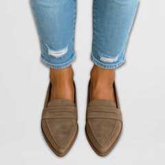 Layla - Pointed-Toe Penny Loafer