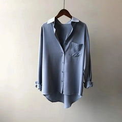 Ellie - Timeless Elegance In Silk Blouse