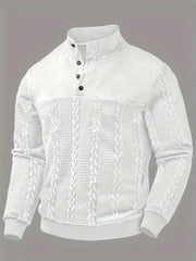 Mason – Textured Button-Up Knit Sweater