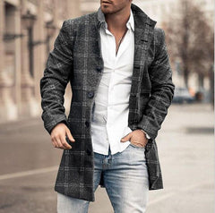 Mason – Classic Tailored Button-Up Overcoat
