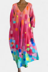 Naomi – Art Bloom Midi Dress