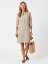 Rosalind | Button Front Sleeve Knee Length Dress