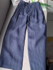 Bella – Relaxed-Fit Drawstring Wide-Leg Pants