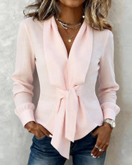 Blair – Elegant Tie-Front Blouse