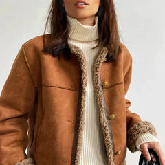 Addison – Chic Faux Shearling Jacket