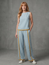 Inara | Sleeveless Top Wide Leg Contrast Pants Set